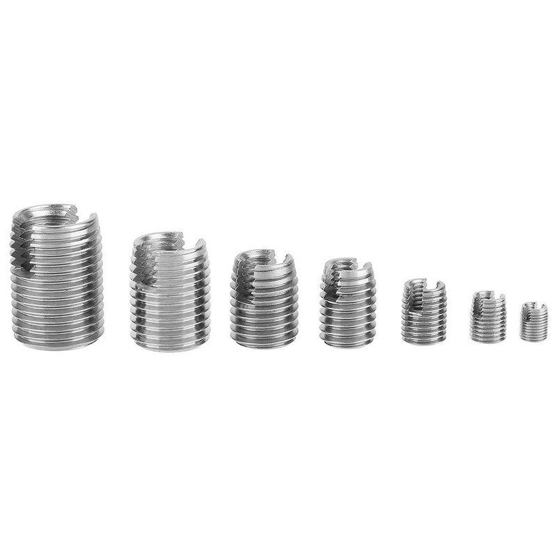 50pcs Stainless Steel 302SS Inner Thread Self-Tapping Thread Inserts Thread