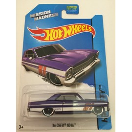 Hot wheels Mission Madness '66 chevy nova RARE hw city special scavenger hunt edition vehicle 3/4 hw city 2014