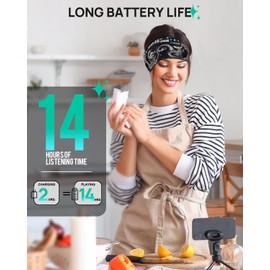 Sleep Headphones,Eye Mask Wireless Headband Headphones, Sports Headband Built-in Mic Bluetooth Headphone