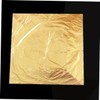 STOBOK 100pcs Imitation Gold Foil Paper for Arts and Crafts