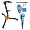 Alto Sax Stand Set Metal Holder Rack Saxophone Cleaning Kit