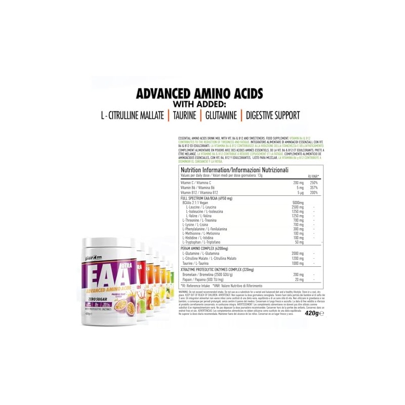 Per4m Amino Xtra | 30 Servings of Full Spectrum EAA