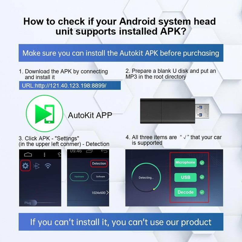 CarlinKit CarPlay Dongle only for Car with Android Head Unit