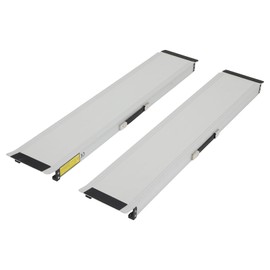 ECCPP Non Skid Foldable Wheelchair Ramp 5FT, Portable Wheelchair Ramps Folding Handicap Ramp, for Home Steps, Doorways, Curbs, Stairs, Threshold Ramp Aluminum