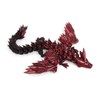 IKOPFLN 1 Piece 3D Dragon 20 cm Silk Red and