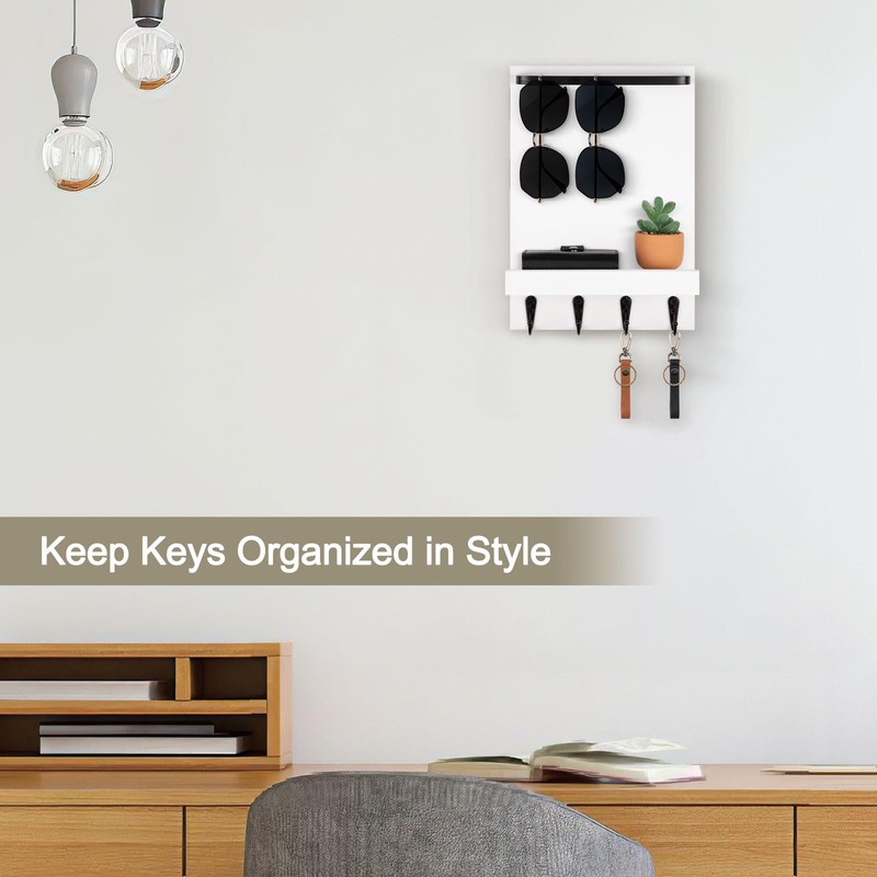 Lucundm Key Holder Wall Mount, Key Holder for Wall with