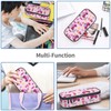 GVGOAGL Firefighter Cute Pink Car Girly Pattern Pencil Case Organizer