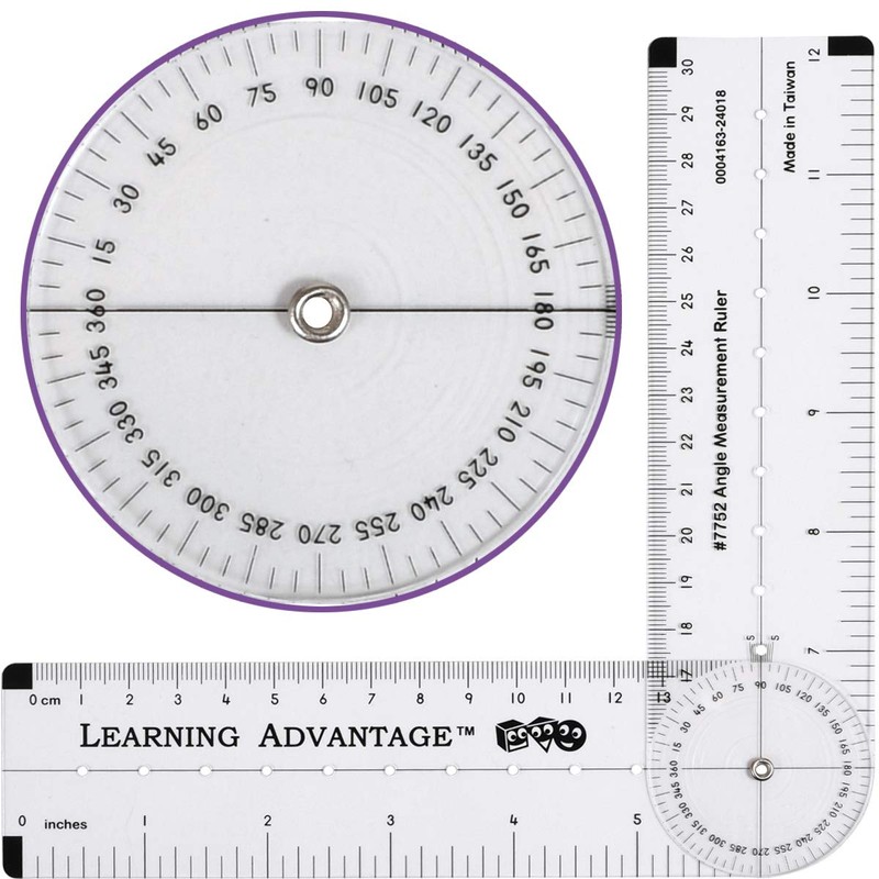 LEARNING ADVANTAGE -7752 Regla de medición de ángulo - Herramienta