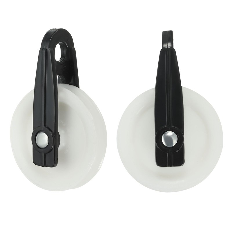 PATIKIL Nylon Clothesline Pulley, 2Pcs 2 Inch Diameter Outdoor Puller