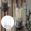 ECUDIS 2 Pack Bubble Glasses Light Shade Cylinder Lamp Shade