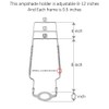 8 9 10 11 12 inch Lamp Shade Harp Holder,
