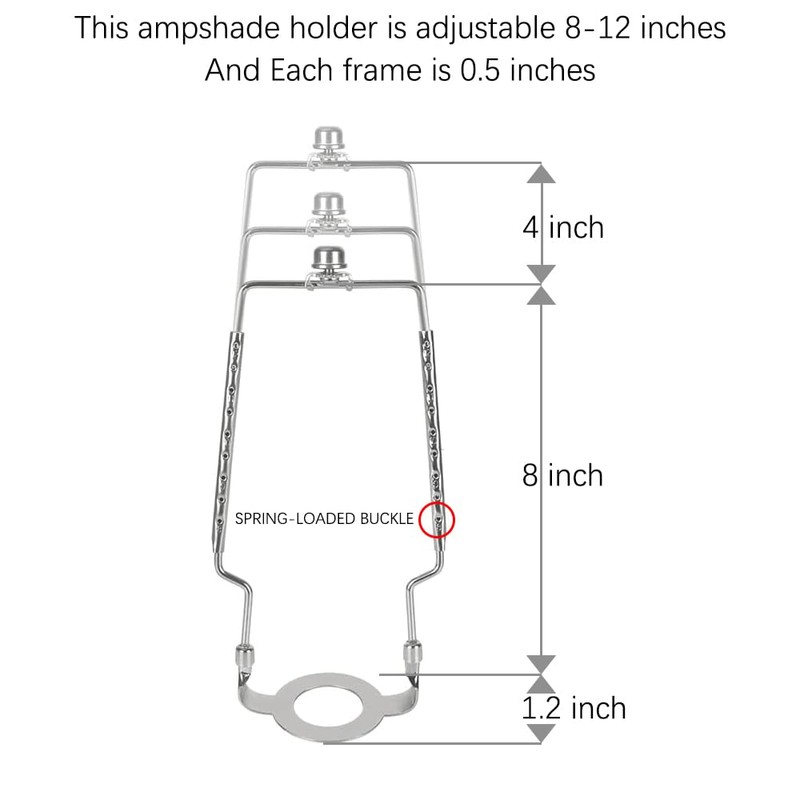 8 9 10 11 12 inch Lamp Shade Harp Holder,