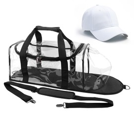 Kingshion 30 Pcs Baseball Cap Storage Bag, PVC Storage Bag, Multifunctional Large Capacity Hat Organizer, Portable Storage Bag, Durable Storage for Baseball Caps, Baseball Cap Storage, Hat Travel Case