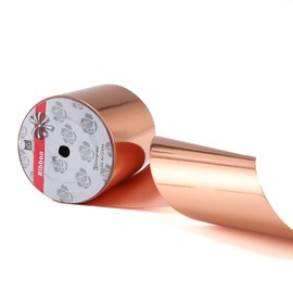 Shiny Waterproof Ribbon,Curling Ribbon for Gifts Package Wrapping,Crafting. (Rose Gold, 4inch x50yards)