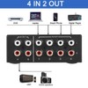 Lyaciomn 4 Way Bi-Directional Left and Right Channel Audio Switch