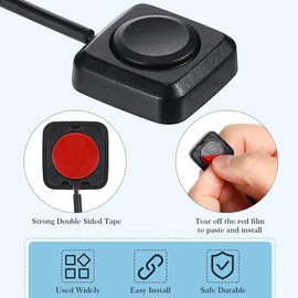 Ahvqevn 5pcs Momentary Switch Momentary Push Button On Off Switch 12V 24V Surface Mount Mini Button Switch Durable