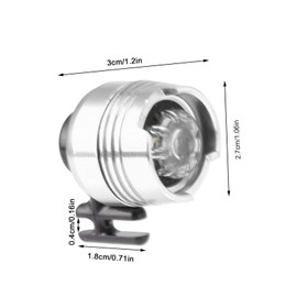 Faros Delanteros para Croc, 2 PCS LED Zapatos Luces Encantos para Zuecos Zapatos, Impermeable Zapato Faros Luces Linternas Accesorio para Decoración de Zapatos (Plata)