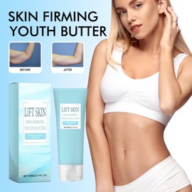 Hautstraffende Jugendbutter, 80ml Anti-Falten Körper Creme Hautstraffende Creme Butter Anti-Aging-Feuchtigkeitspflege, Anti Aging Moisturizer Skin Body Firming Cream Für Lose Haut, Verbessert Fältchen
