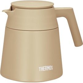 Thermos TTF-720 CL Vacuum Insulated Coffee Server, 24.3 fl oz (720 ml), Cafe Latte, All Parts, Dishwasher Safe, Coffee Dripper Compatible, Magic Bottle Structure, Hot and Cold Retention