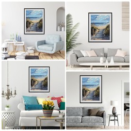 DPIDEA Diamond Painting, 5D Diamond Painting, Adult Beach Diamond Painting Pictures, Diamond Painting, Round Stones for Home Decor, 30 x 40 cm