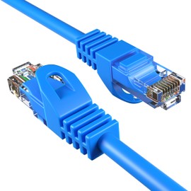 Cables Direct Online Cat5e 1.5FT Network Ethernet Patch Cable, 350Mhz Internet Wire, Backwards Compatible with Cat5, for PC, Modem, Router, Consoles for Home and Office, Blue