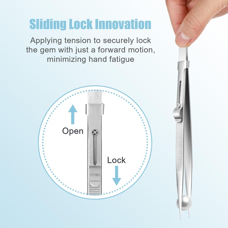 JJUNW 3 Pcs Piercing Ball Grabber Tool Set, Precision Gem