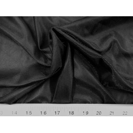 Yard Discount Fabric Nylon 40 Denier Tricot Stretch Black 108 inch Wide TR15