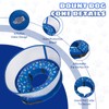 2-in-1 Inflatable Dog Cone Collar, Transparent Anti-Licking Shield with Detachable