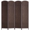 FDW Room Divider Folding Privacy Divider 6 Ft Indoor Wall