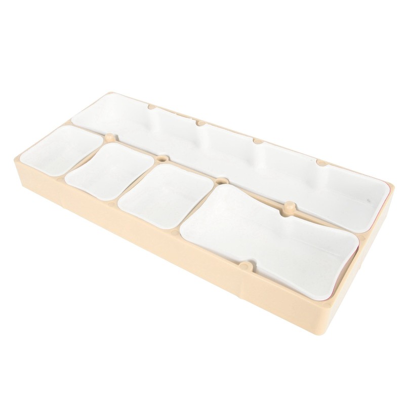 Watch Parts Storage Box Stackable 5 Compartments Acrylic Rubber Watch