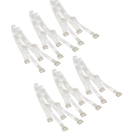ToBeInStyle Women's Pack of 6 Clear Invisible Bra Straps - One Size