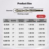 6-Piece Sawtooth Drill Bit 4/5/6/8/10/12 mm Drill Bit with 4