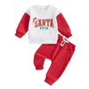 MOLZULAMS Toddler Baby Girl Boy Christmas Outfit Christmas Tree/Santa/Merry/Jolly Sweatshirt