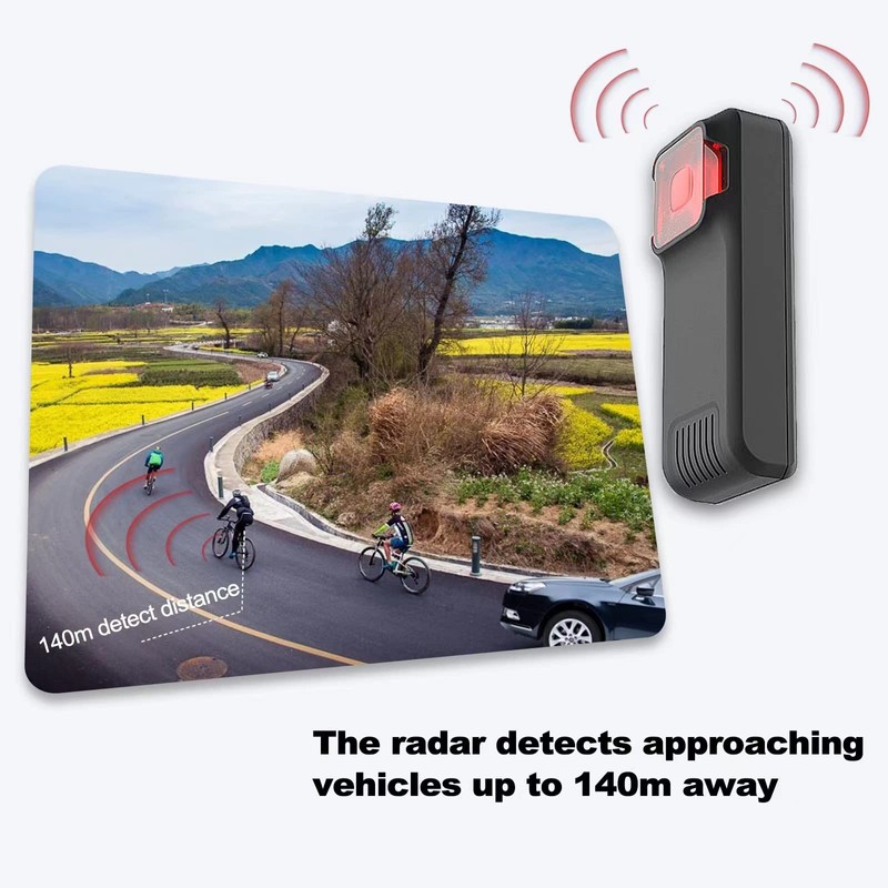 TUTULOO W100 Bike Radar Tail Light,Cycling Radar Tail Light,Visual and