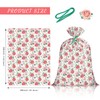 WRAPAHOLIC 56" Large Plastic Gift Bag - Pink Floral Design