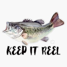 keeping it reel fishing Bumper Sticker Vinyl Decal 5 inches
