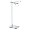 Gatco Modern Square Base Toilet Tissue Holder Stand, 21.25" Chrome