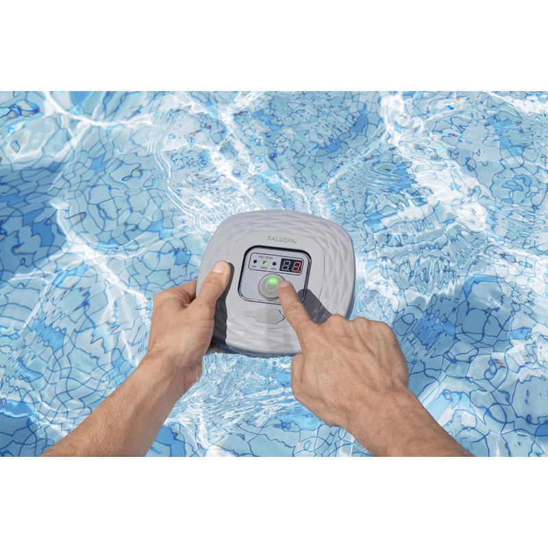 SaluSpa Hydrogenic 0.5 G/H Saltwater Chlorinator | Floating Rechargeable Saltwater