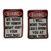 DIY iron on sew on patches 4 Peice Set Funny