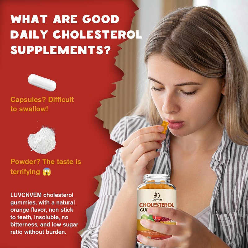 (2 Pack) Cholesterol Supplements Gummies for Cholesterol Healthy, Plant Sterols