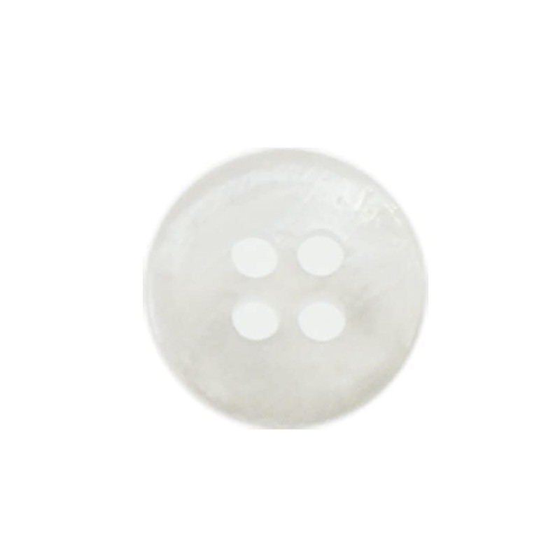 KAMINAGA Shirt Buttons, Pack of 10 (White, 0.4 inch (10