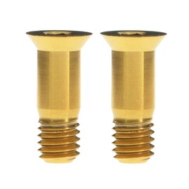 Ruifu MTB Road Bike Titanium Bicycle Rear Derailleur Jockey Wheel Bolt Bike Guide Roller Bolts (Gold)