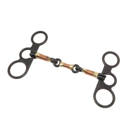 Style Elegant Leaf Pattern Carbon Steel Copper Horse Bit Jointed Bit for Horse Farm