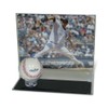 Acrylic Single Baseball Display Case with Horizontal Photo Holder