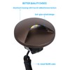 LEONLITE 12-Pack Recessed Low Voltage LED Deck Light Anti-Glare, 12-24V