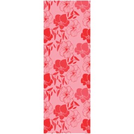 Wai Lana Yoga Pilates Mat PINK FLORAL 1/4 Inch Extra Thick Non-Slip 68"X24" NWT