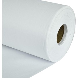 1 metre Length White Iron on Fusible Interfacing bukram - Nonwoven Fabric in Medium Weight for Sewing Crafts (90 cm Wide)