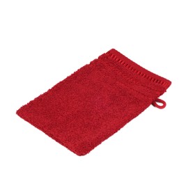 Gözze - Waschhandschuh-Set, 4er-Set, Berlin, 100% Baumwolle, 17 x 24 cm - Bordeaux