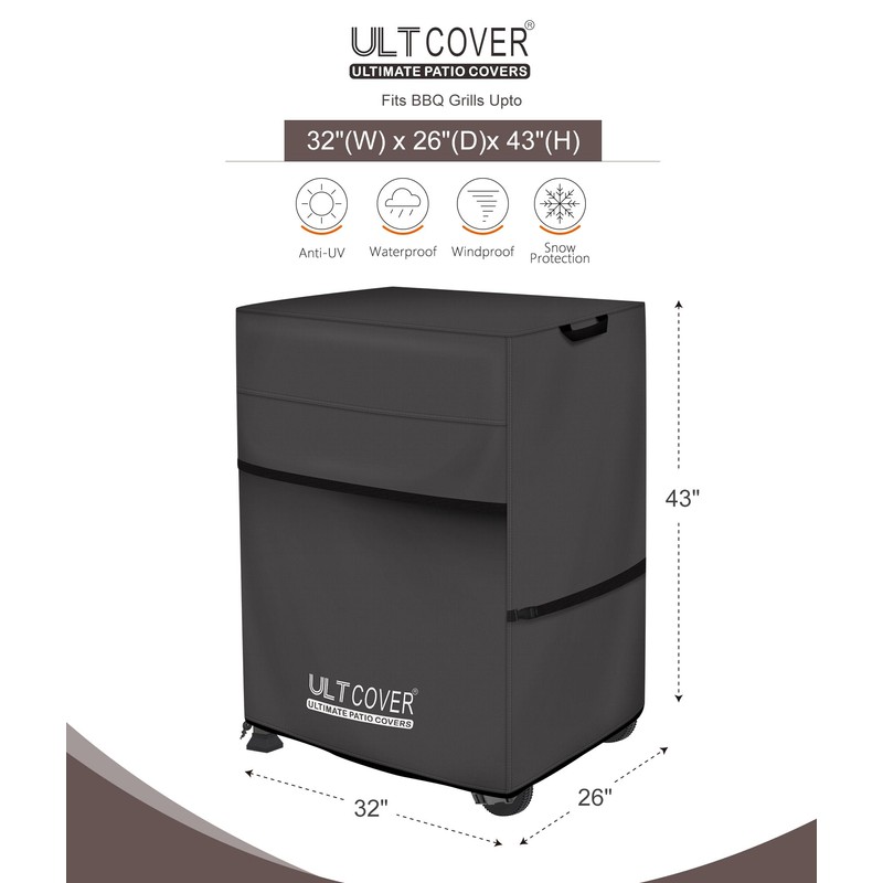 ULTCOVER Waterproof Grill Cover 32 inch, Heavy Duty BBQ Cover