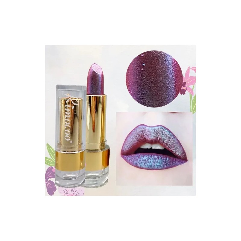 Labial Kit6 Lipstick Brillo Color Tornasol Maquillaje Rococo